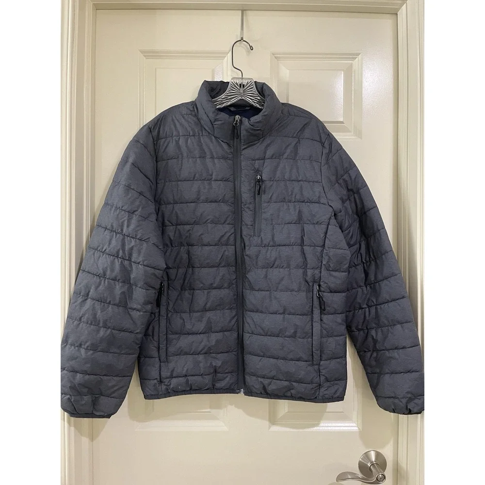 Club Room Mens Puffer Jacket Coat GREY‎ size S